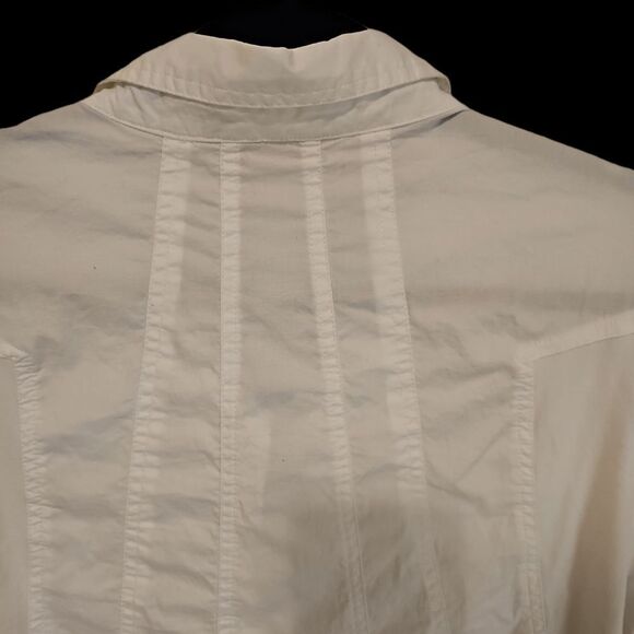 SOFT SURROUNDINGS White Cotton Blouse Top - Size 1X - Picture 4 of 7